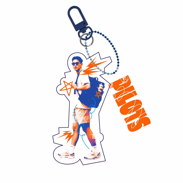 每天跟你在一起-肖像鑰匙圈盲包